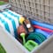 Honey Can Do 100gal Brown Wicker Resin Deck Box